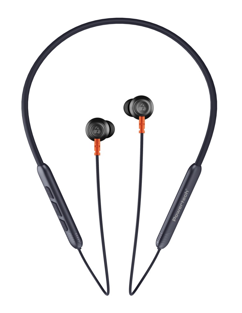 POWERTECH earphones PT-1228 με μαγνήτη, Bluetooth ENC 10mm 180mAh, μαύρα