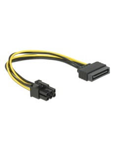 DELOCK καλώδιο τροφοδοσίας SATA 15-pin σε 6-pin PCI...