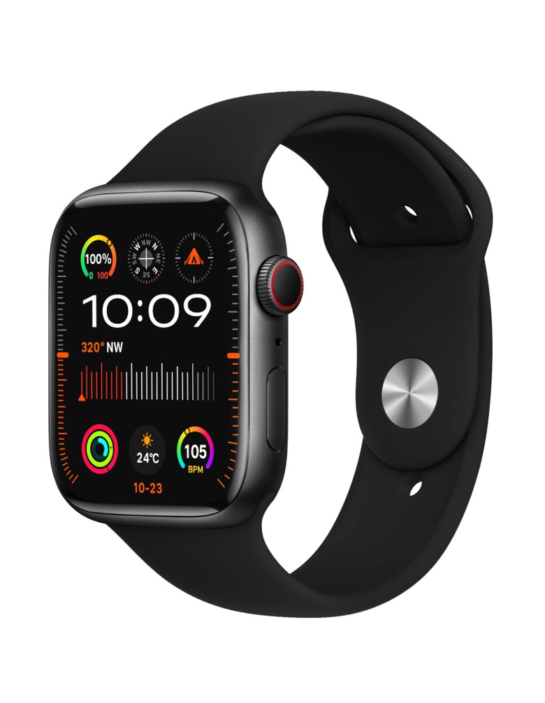 ΙΝΤΙΜΕ smartwatch 9 Pro Max, 2.1", IP67, heart rate, ηχείο & mic, μαύρο