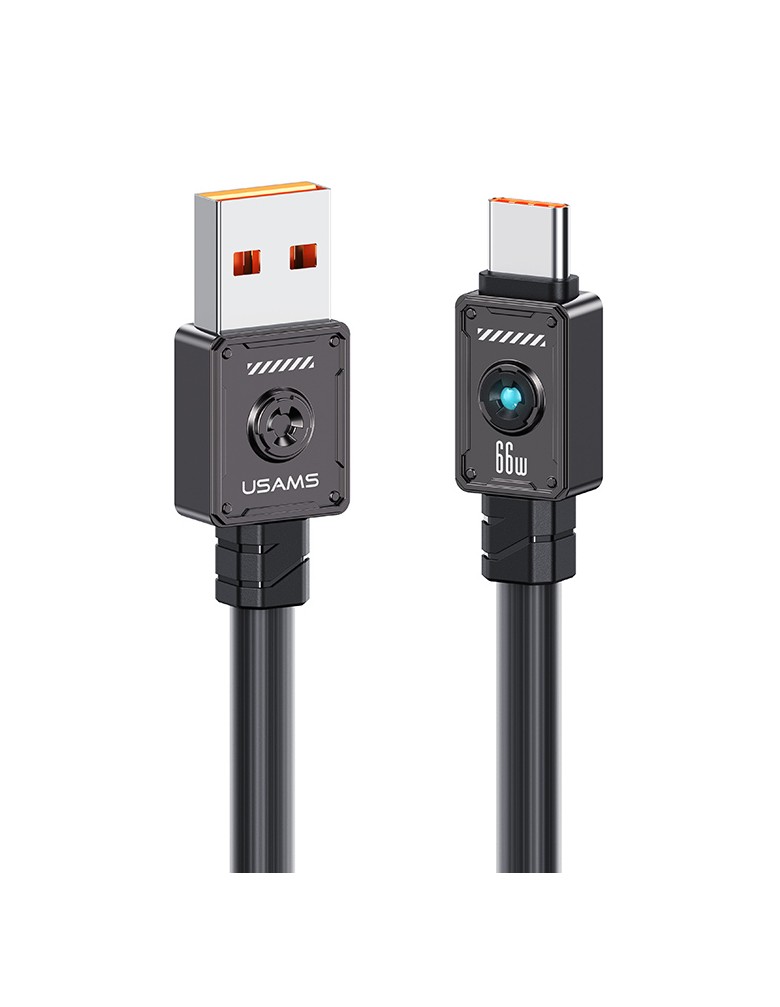 USAMS καλώδιο USB-C σε USB US-SJ686, 66W, 480Mbps, 1.2m, μαύρο