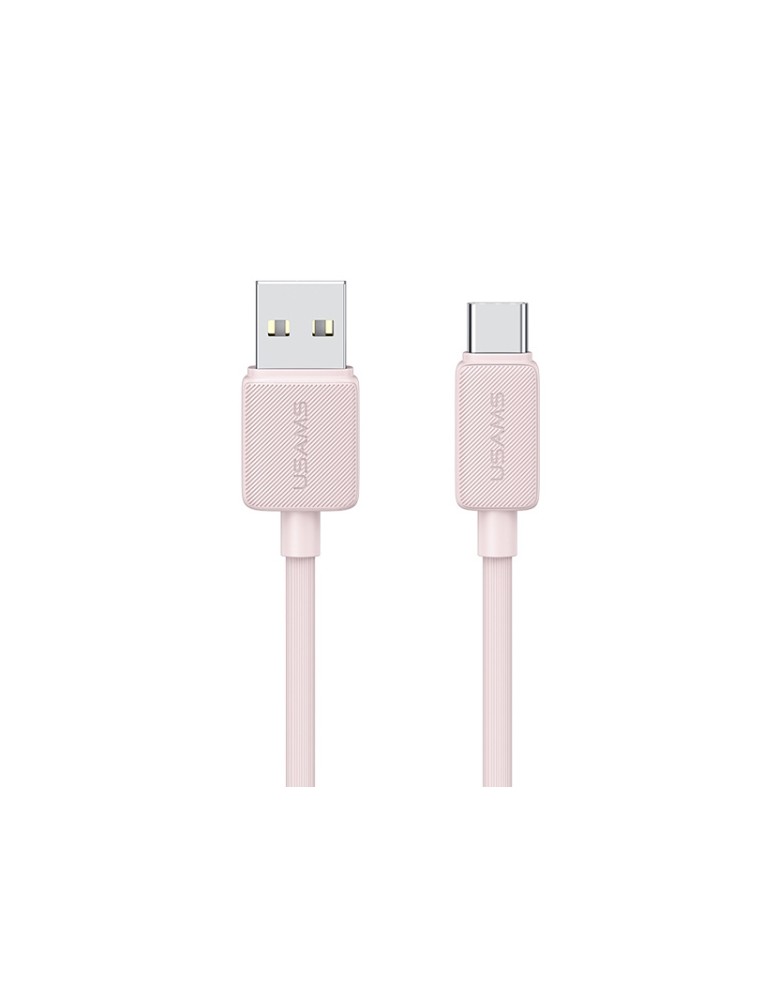 USAMS καλώδιο USB-C σε USB US-SJ688, 15W, 480Mbps, 1m, ροζ