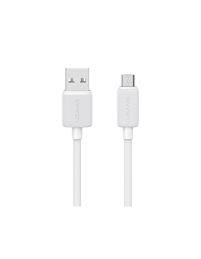 USAMS καλώδιο micro USB σε USB US-SJ690, 10W, 480Mbps, 1m, λευκό