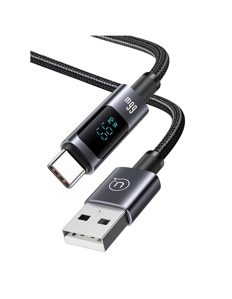 USAMS καλώδιο USB-C σε USB US-SJ673, 66W, 480Mbps, 1.2m, μαύρο