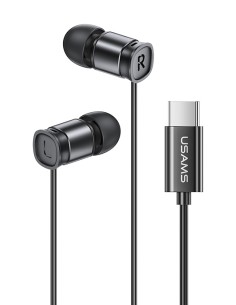 USAMS earphones με μικρόφωνο US-SJ576, USB-C σύνδεση,...