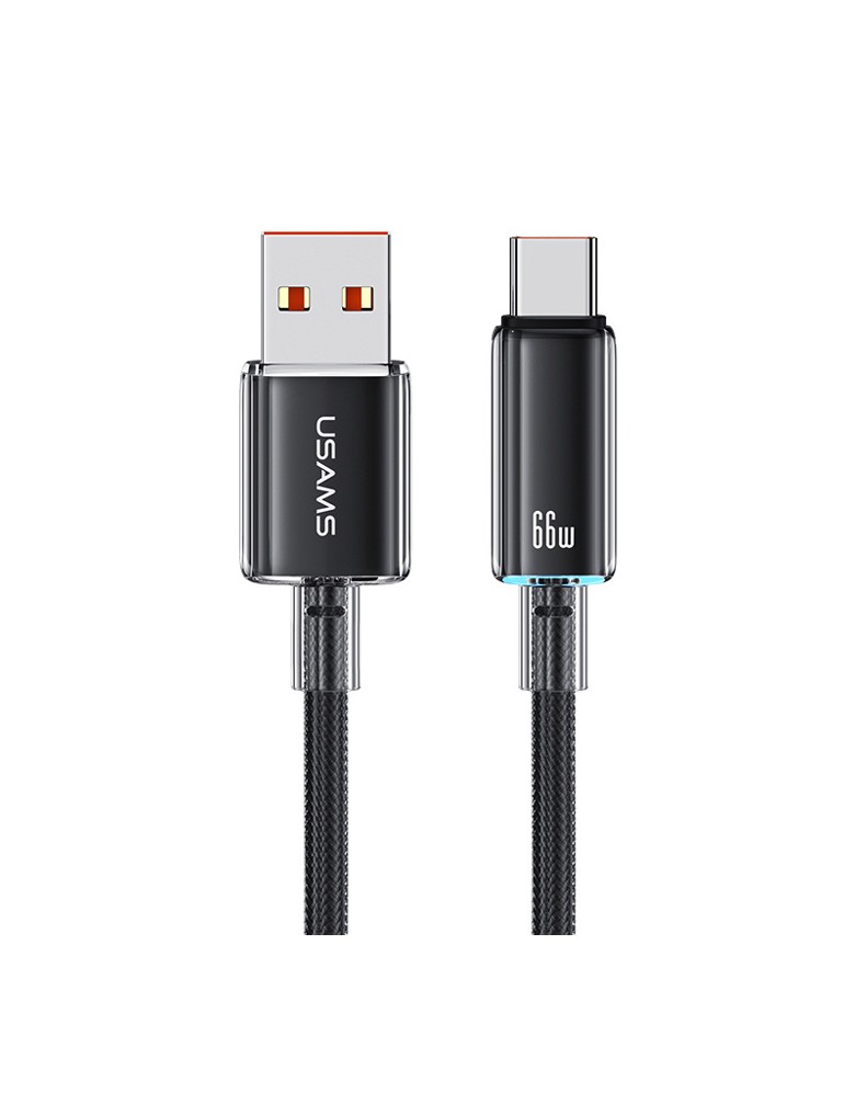 USAMS καλώδιο USB-C σε USB US-SJ658, 66W, 480Mbps, 1.2m, μαύρο