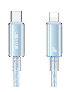 USAMS καλώδιο Lightning σε USB-C US-SJ659, 30W, 480Mbps,...