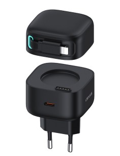 USAMS φορτιστής τοίχου US-CC209 καλώδιο Lightning, USB-C...