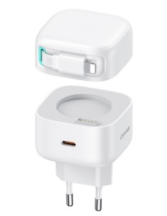 USAMS φορτιστής τοίχου US-CC209 καλώδιο Lightning, USB-C...