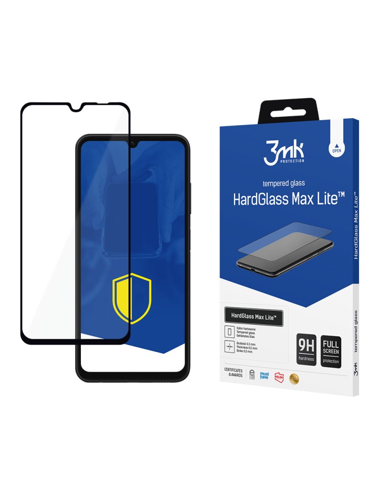 3MK HardGlass Max Lite Full Screen Samsung Galaxy A05s 4G Μαύρο - 3MK - Μαύρο - Galaxy A05s 4G