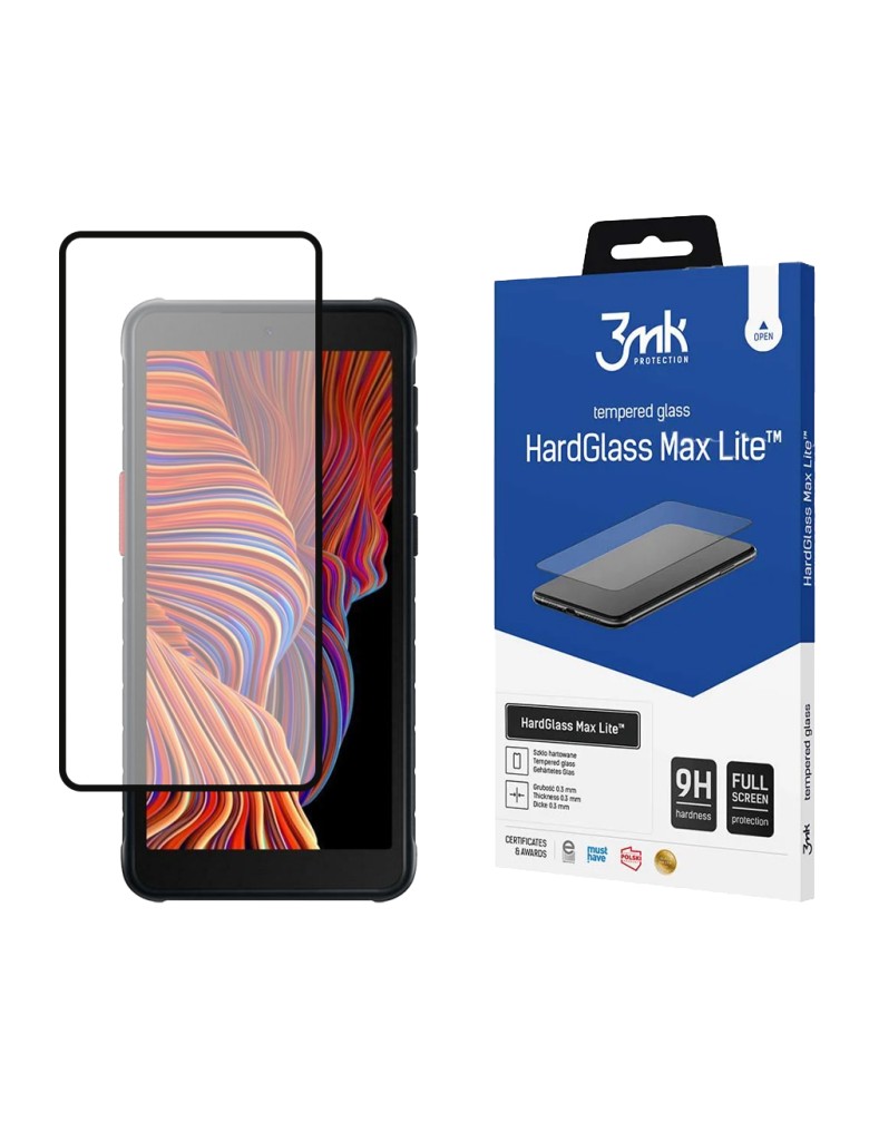 3MK HardGlass Max Lite Full Screen Samsung Galaxy Xcover 5 Μαύρο - 3MK - Μαύρο - Galaxy Xcover 5