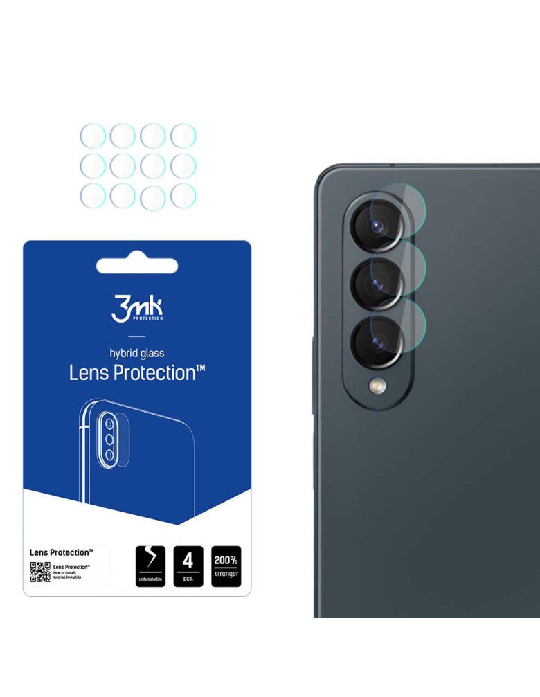 3MK FG Camera Lens Flexible Glass Film Prοtector 7H Samsung (4τμ) Galaxy Z Fold4 (Front) - 3MK - Galaxy Z Fold4 (Front)