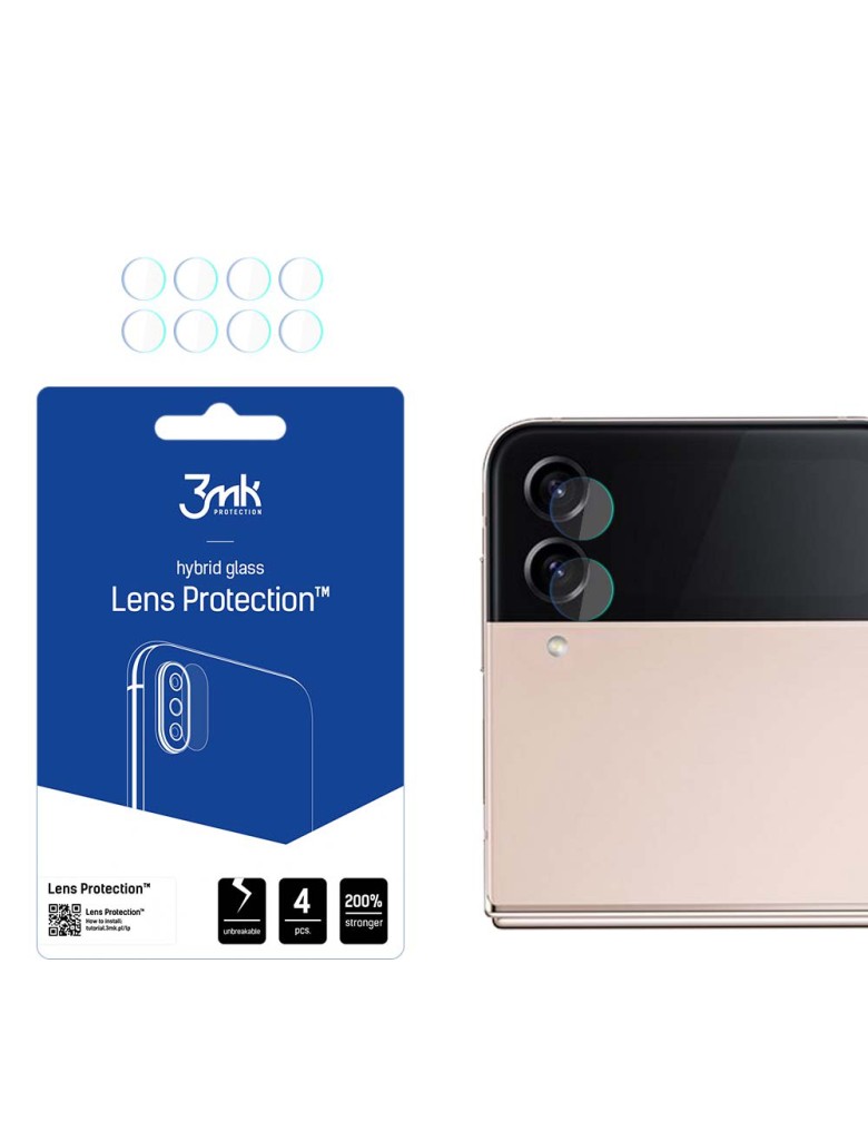 3MK FG Camera Lens Flexible Glass Film Prοtector 7H Samsung (4τμ) Galaxy Z Flip4 (Front) - 3MK - Galaxy Z Flip4 (Front)