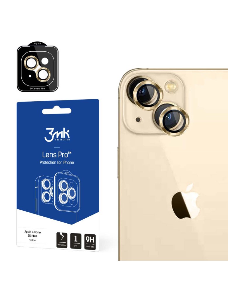 3MK Lens Protection Pro Προστασία Κάμερας Apple iPhone 15 Plus Yellow - 3MK - Yellow - iPhone 15 Plus