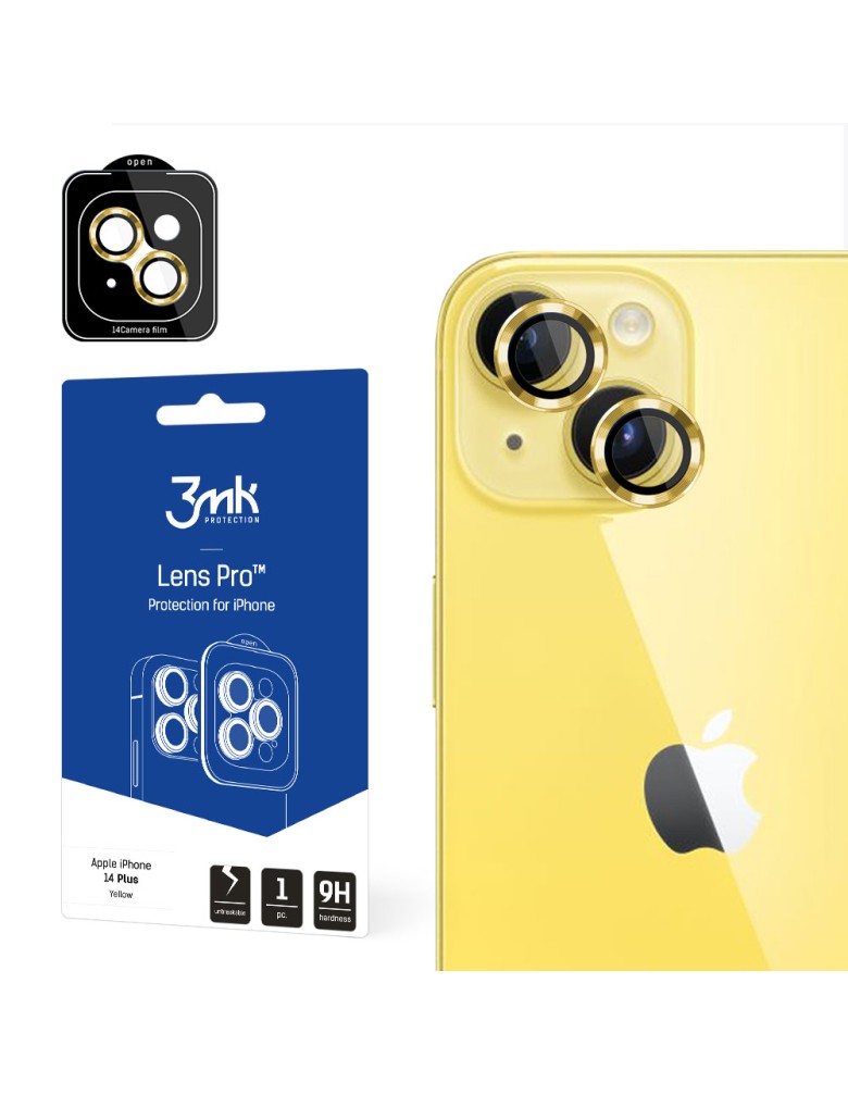 3MK Lens Protection Pro Προστασία Κάμερας Apple iPhone 14 Plus Yellow - 3MK - Yellow - iPhone 14 Plus