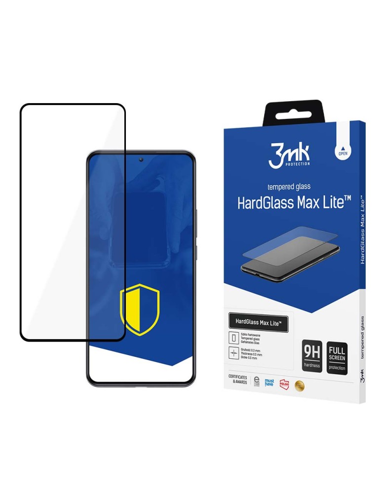 3MK HardGlass Max Lite Full Screen Xiaomi Xiaomi 12T / Xiaomi 12T Pro Μαύρο - 3MK - Μαύρο - Xiaomi 12T, Xiaomi 12T Pro