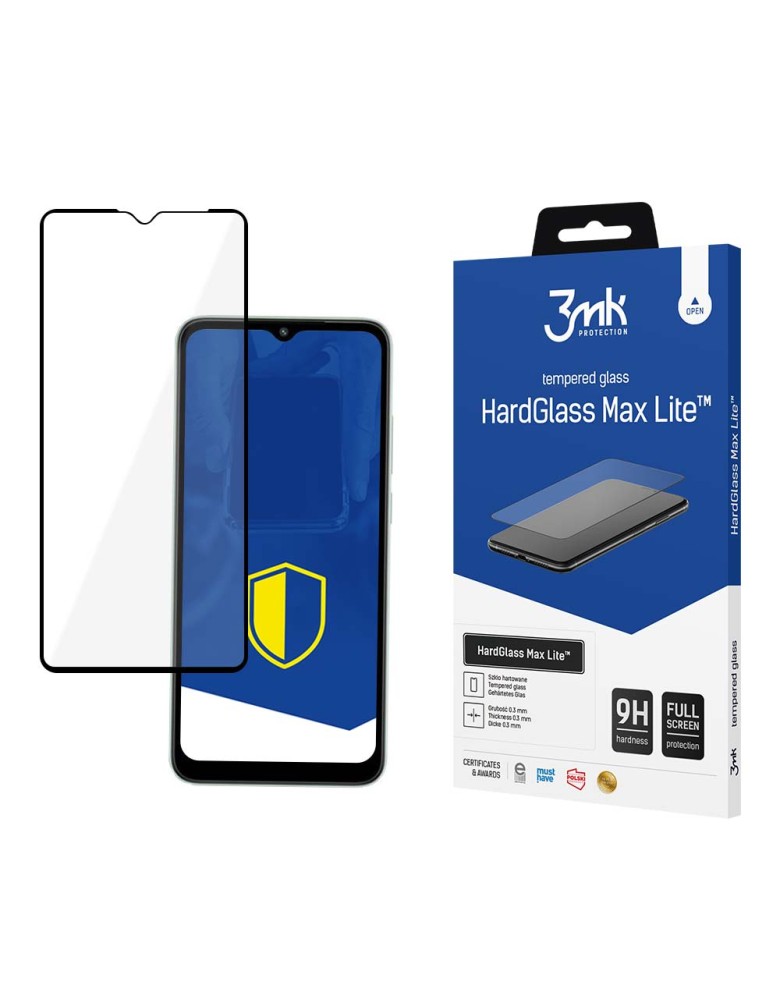 3MK HardGlass Max Lite Full Screen Xiaomi Redmi A1 / Redmi A1 Plus / Redmi A2 / Redmi A2 Plus / Poco C50 Μαύρο - 3MK - Μαύρο - P