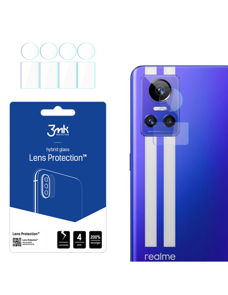 3MK FG Camera Lens Flexible Glass Film Prοtector 7H (4τμ) Realme GT Neo 3 5G - 3MK - Realme GT Neo 3 5G