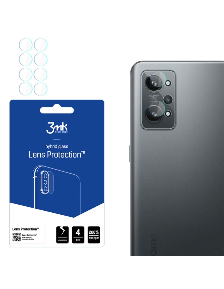 3MK FG Camera Lens Flexible Glass Film Prοtector 7H (4τμ) Realme GT 2 5G / Realme GT Neo 3T 5G - 3MK - Realme GT 2 5G, Realme GT