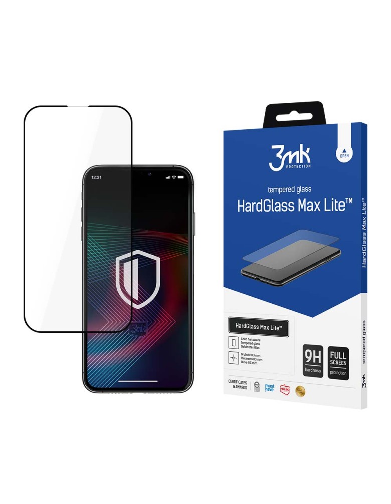 3MK HardGlass Max Lite Full Screen Apple iPhone 14 Pro Μαύρο - 3MK - Μαύρο - iPhone 14 Pro