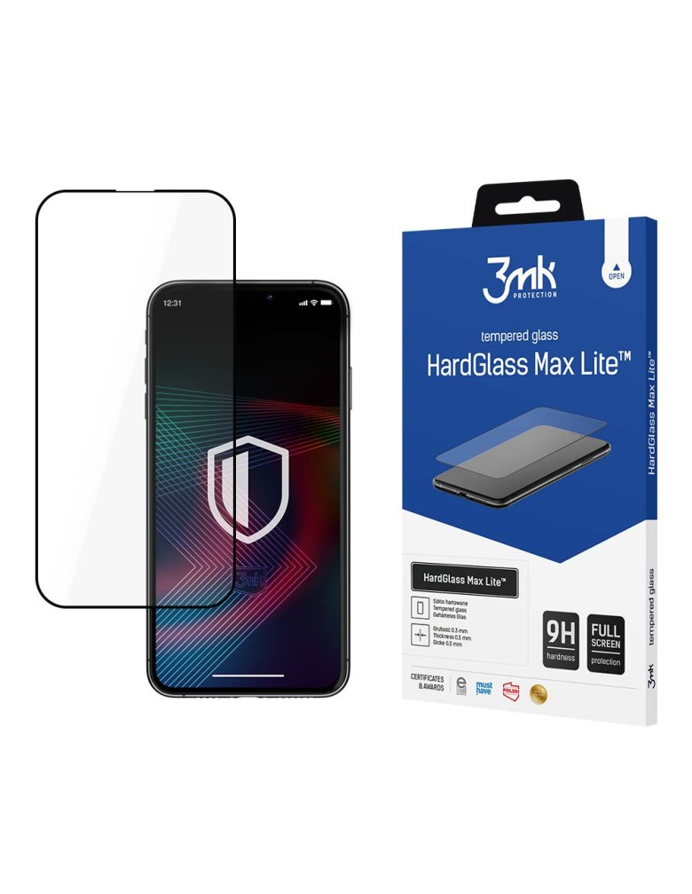 3MK HardGlass Max Lite Full Screen Apple iPhone 14 Pro Max Μαύρο - 3MK - Μαύρο - iPhone 14 Pro Max