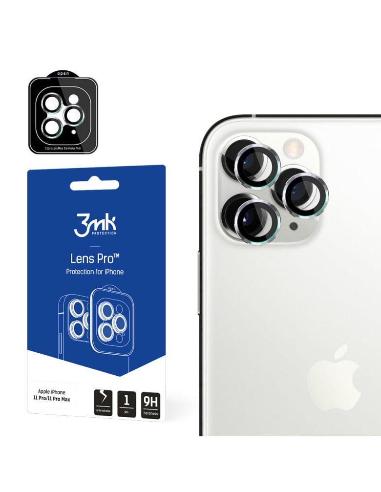 3MK Lens Protection Pro Προστασία Κάμερας Apple iPhone 11 Pro / iPhone 11 Pro Max Silver - 3MK - Silver - iPhone 11 Pro, iPhone 