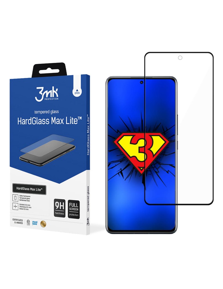 3MK HardGlass Max Lite Full Screen Xiaomi Xiaomi 12 Pro 5G Μαύρο - 3MK - Μαύρο - Xiaomi 12 Pro 5G