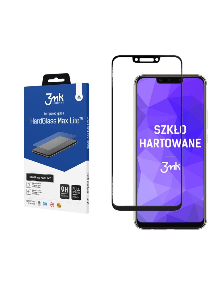 3MK HardGlass Max Lite Full Screen Huawei Mate 20 Lite Μαύρο - 3MK - Μαύρο - Mate 20 Lite