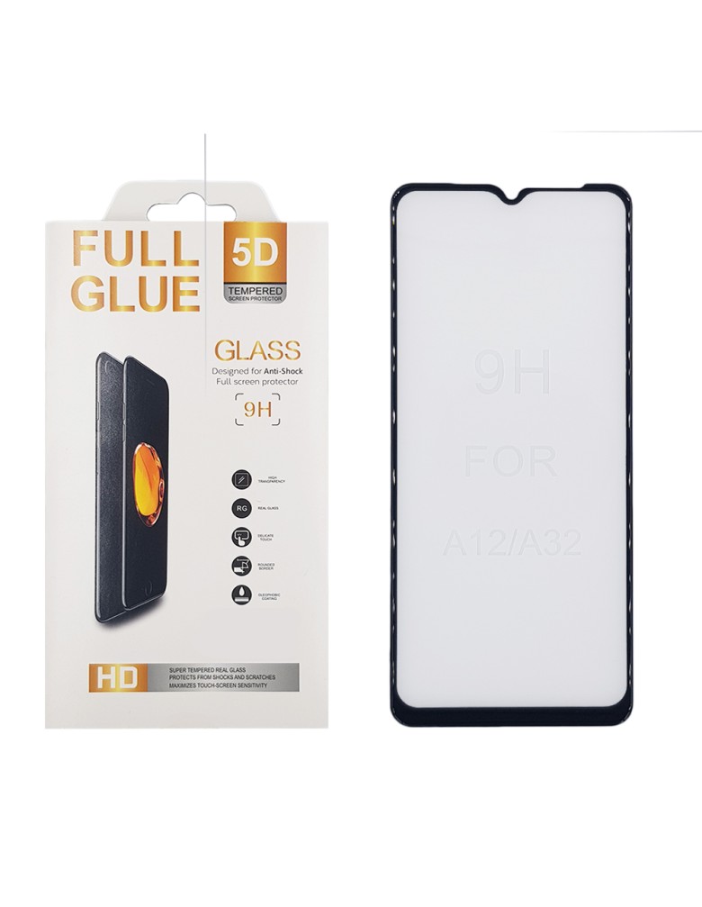 5D Full Glue 9H Glass Samsung H/Q Galaxy A32 5G Μαύρο - OEM - Μαύρο - Galaxy A32 5G