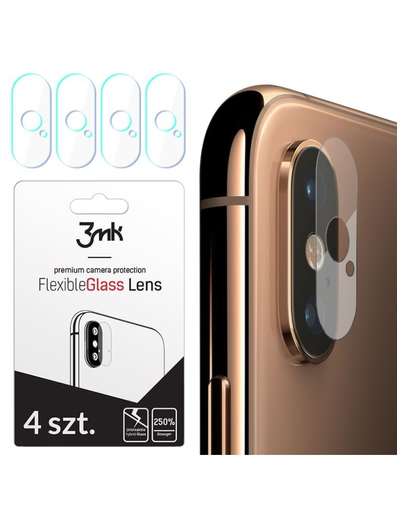 3MK FG Camera Lens Flexible Glass Film Prοtector 7H Apple (4τμ) iPhone XS - 3MK - iPhone XS