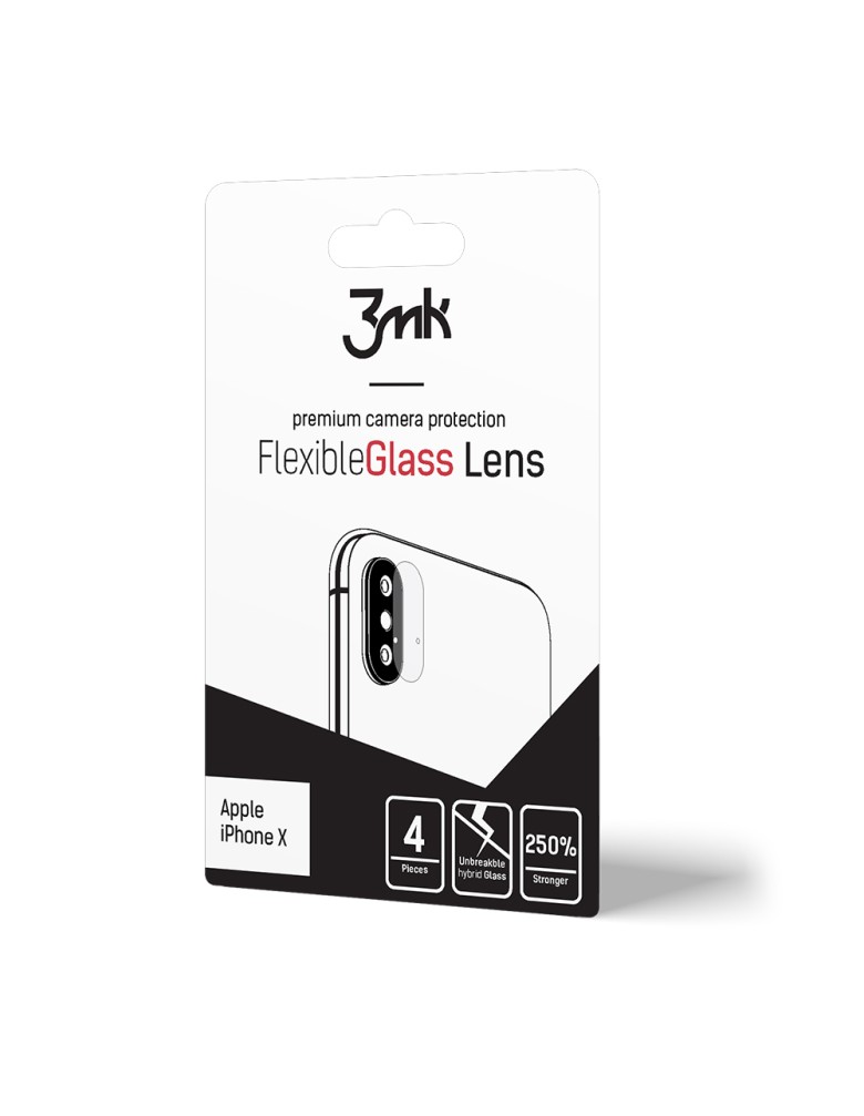 3MK FG Camera Lens Flexible Glass Film Prοtector 7H Apple (4τμ) iPhone X - 3MK - iPhone X