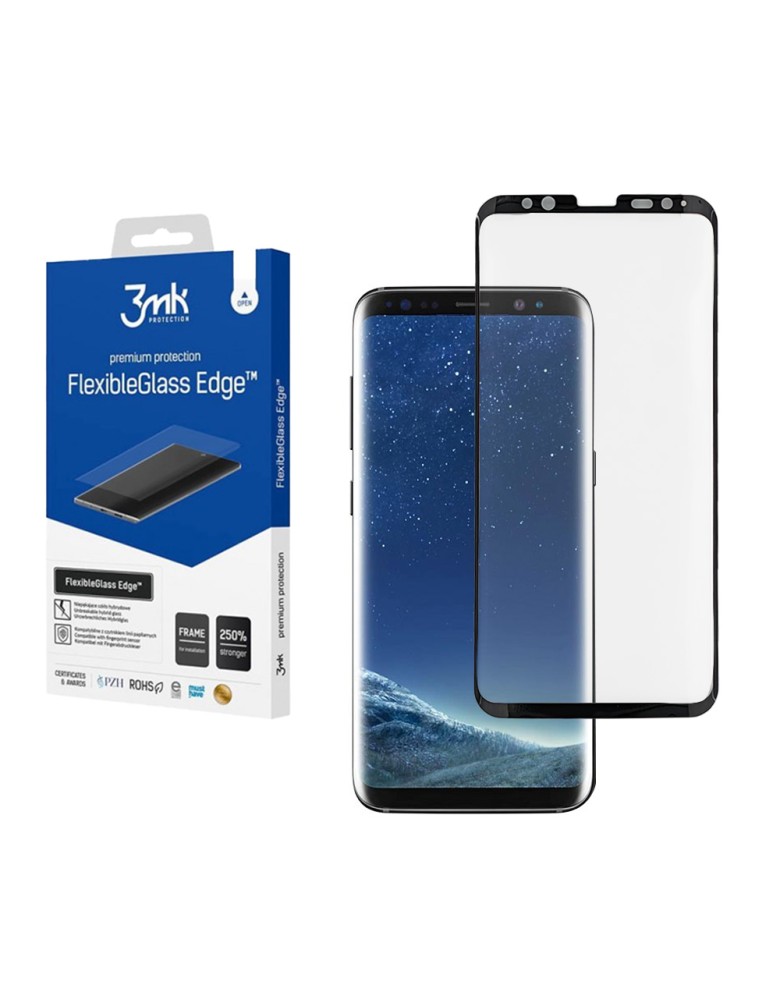 3MK Flexible Tempered Glass Edge Samsung Galaxy S8 Μαύρο - 3MK - Μαύρο - Galaxy S8