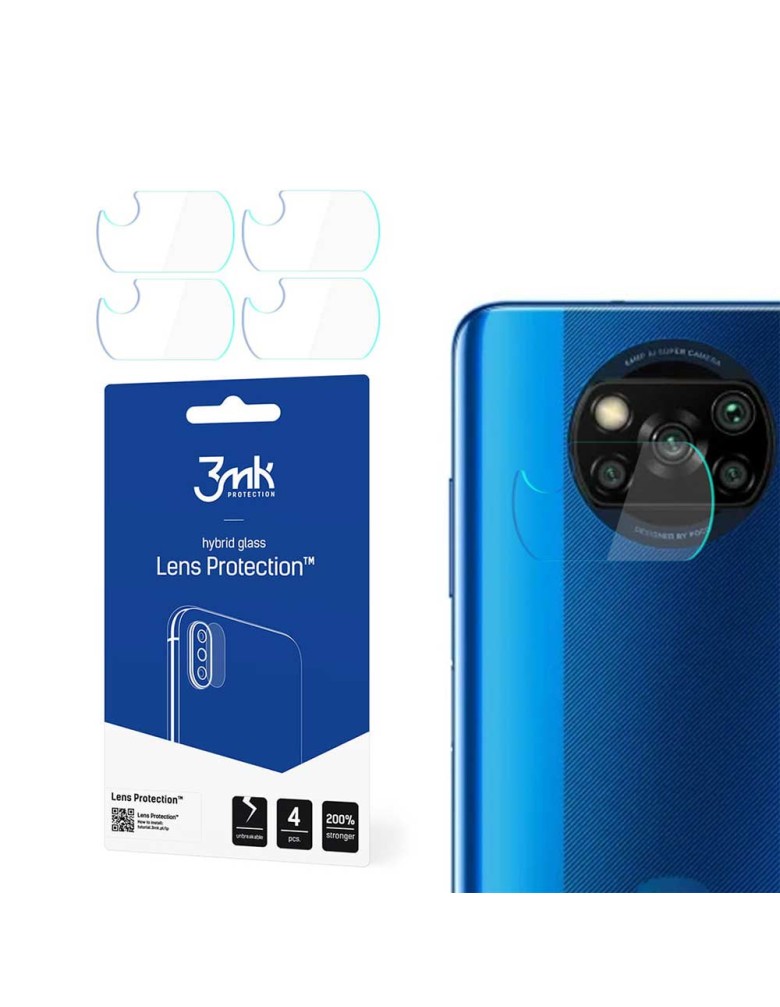 3MK FG Camera Lens Flexible Glass Film Prοtector 7H Xiaomi (4τμ) Poco X3 NFC / Poco X3 Pro - 3MK - Poco X3 NFC, Poco X3 Pro