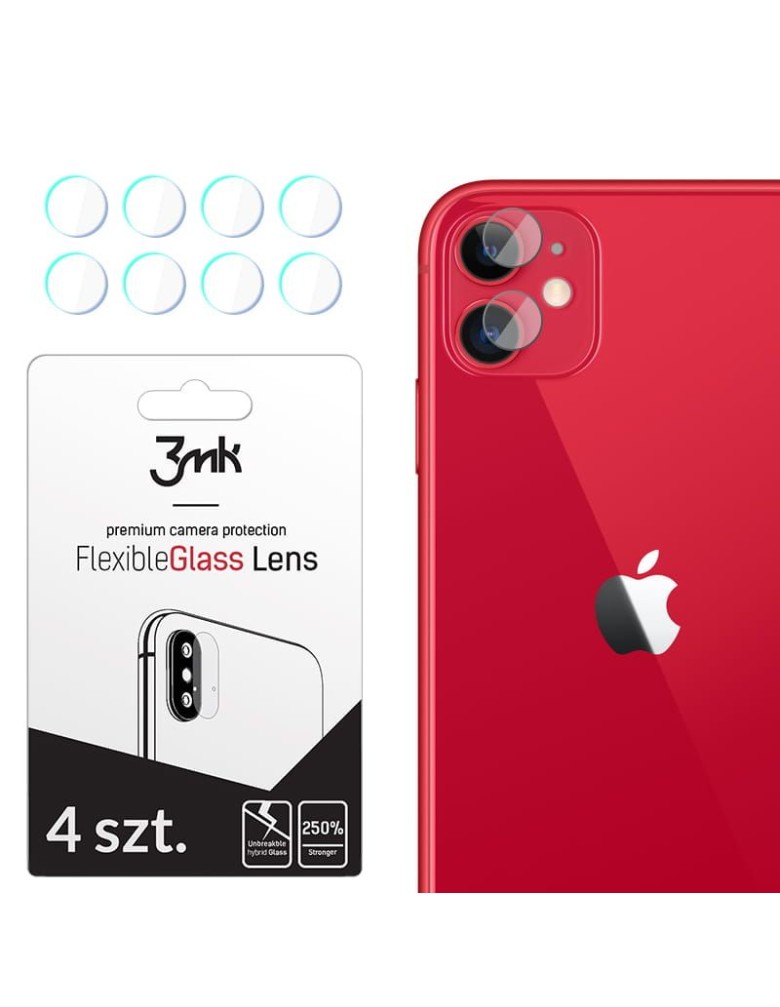 3MK FG Camera Lens Flexible Glass Film Prοtector 7H Apple (4τμ) iPhone 11 - 3MK - iPhone 11