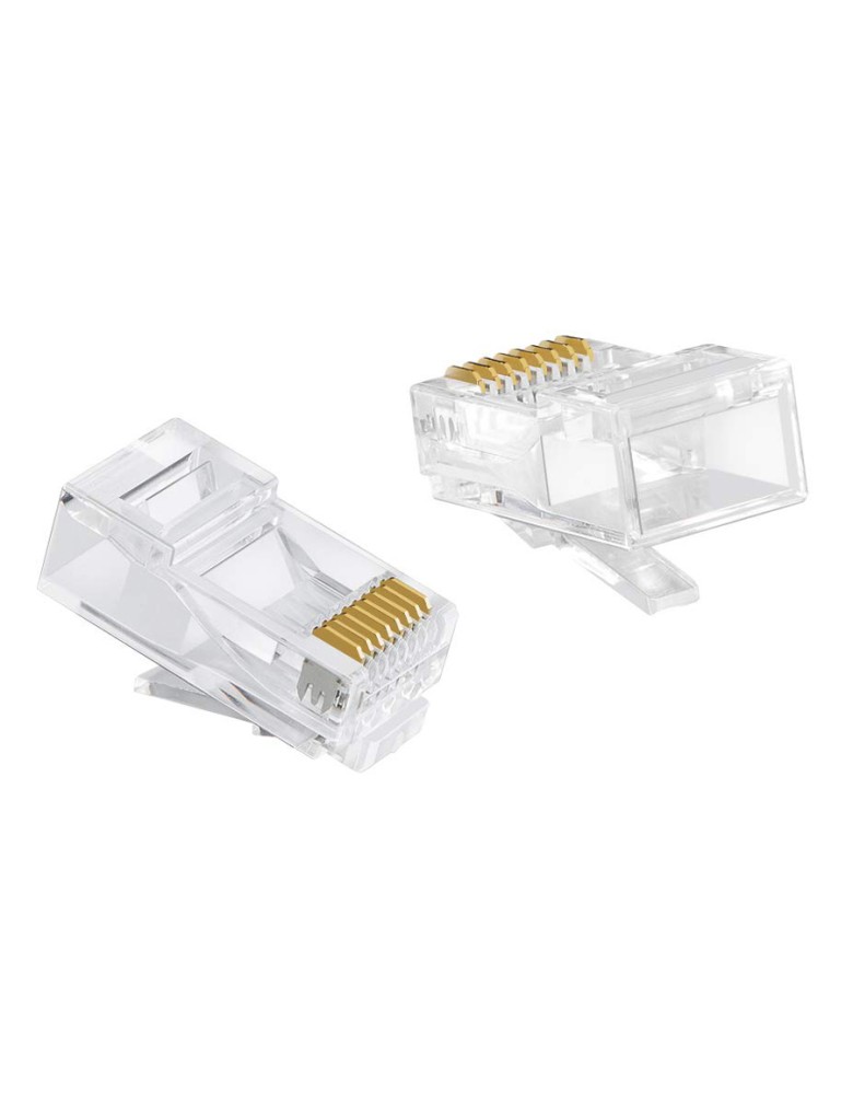 POWERTECH βύσμα RJ45 CAB-N352, Cat 6/6a UTP, διάφανο, 50τμχ