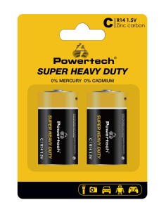 POWERTECH μπαταρίες Zinc Carbon Super Heavy Duty PT-1221,...