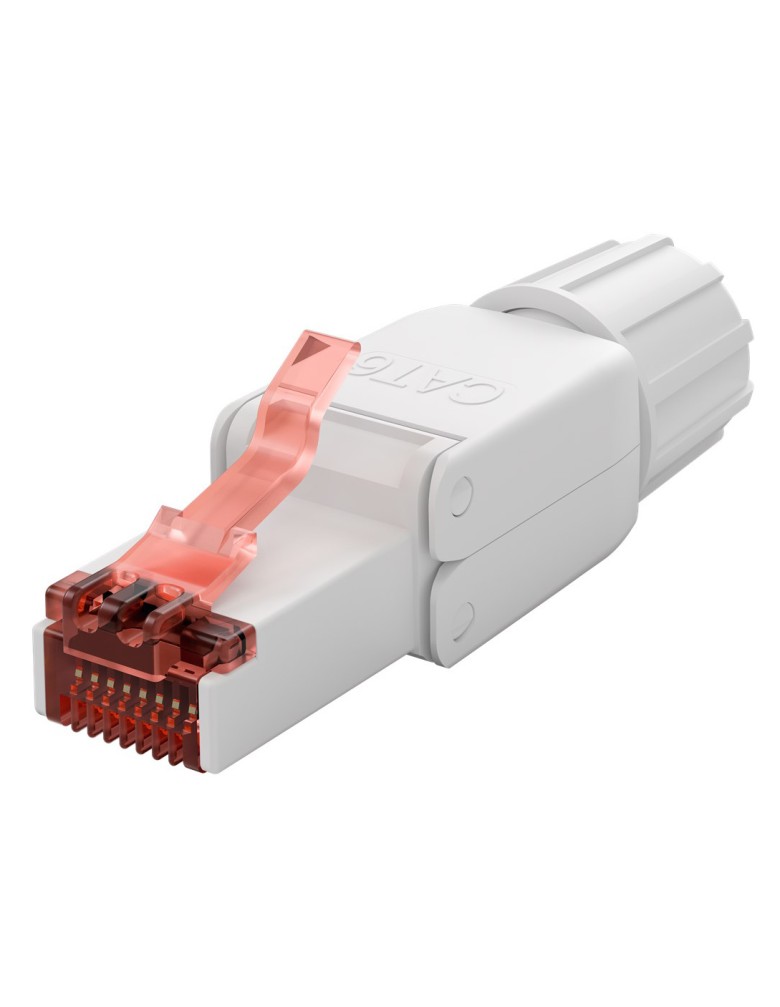 GOOBAY βύσμα RJ45 65942, CAT 6 UTP, tool-free, λευκό