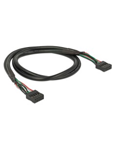 DELOCK καλώδιο USB 2.0 10-pin 2.54mm 82437, 480 Mbps, 50cm