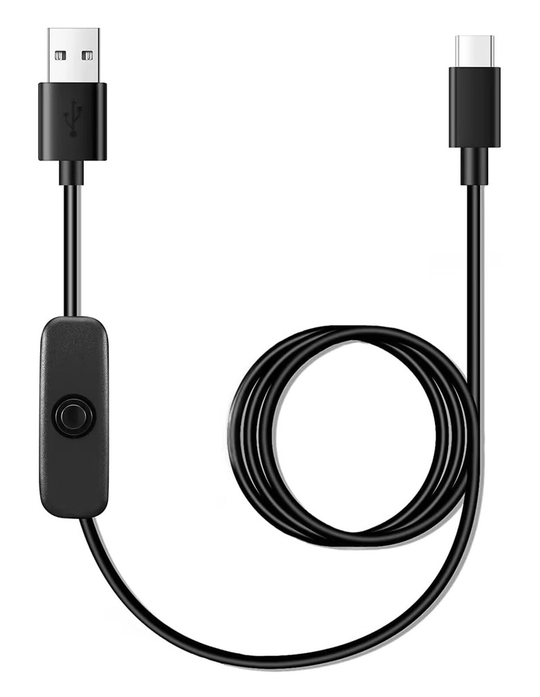 POWERTECH καλώδιο USB-C σε USB CAB-UC085 με διακόπτη, 10W, 2m, μαύρο