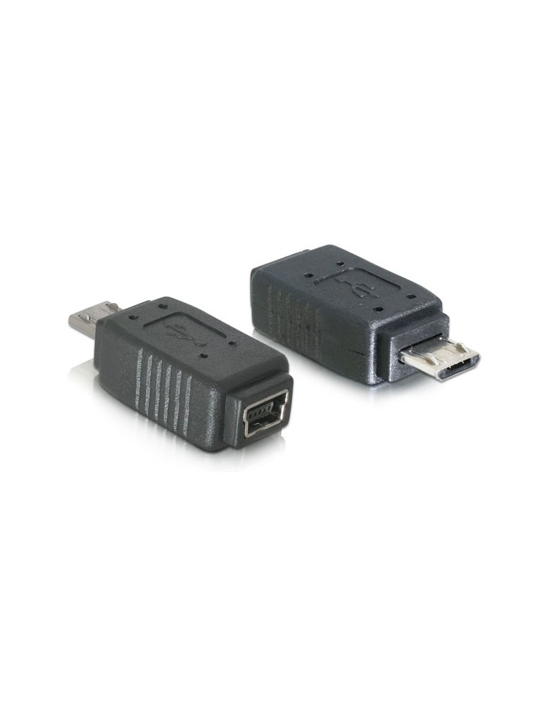 POWERTECH αντάπτορας USB Micro σε USB Mini θηλυκό CAB-U112, μαύρος