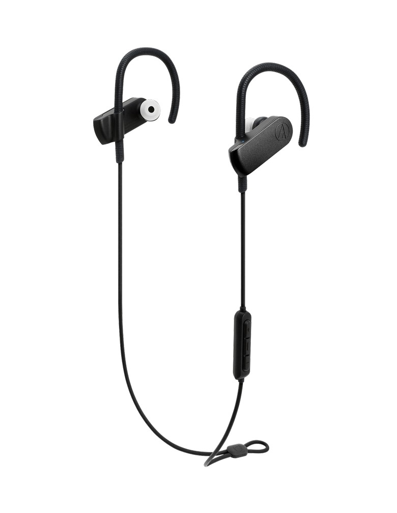 AUDIO-TECHNICA bluetooth earphones ATH-SPORT70BT, 9mm, μαύρα