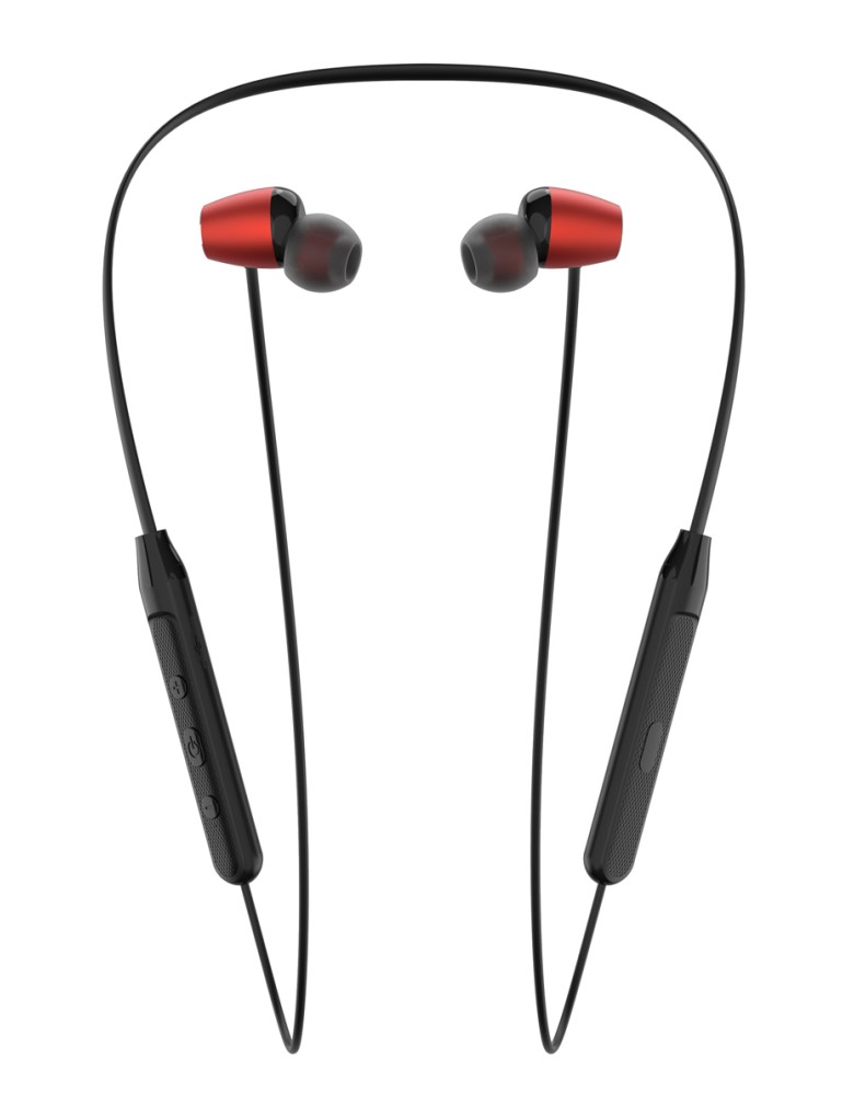 YISON earphones E19 με μαγνήτη, Bluetooth, 10mm, 130mAh, κόκκινα