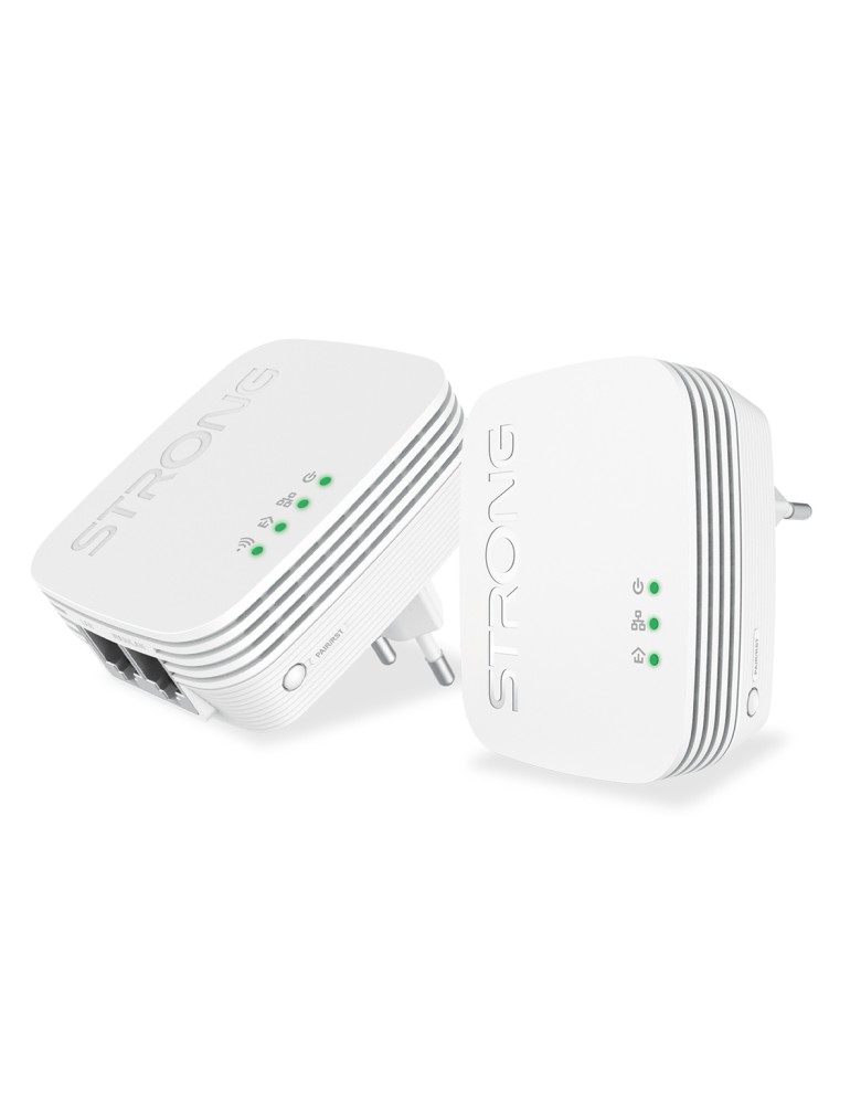 STRONG Powerline Kit POWERLWF600DUOMINI, 600Mbps, 300Mbps WiFi, 2τμχ