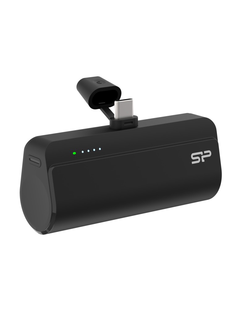 SILICON POWER power bank QD50, USB-C, 5000mAh, 20W PD, μαύρο