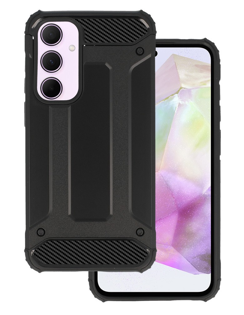 POWERTECH θήκη Armor Carbon MOB-1964 για Samsung Galaxy A55 5G, μαύρη