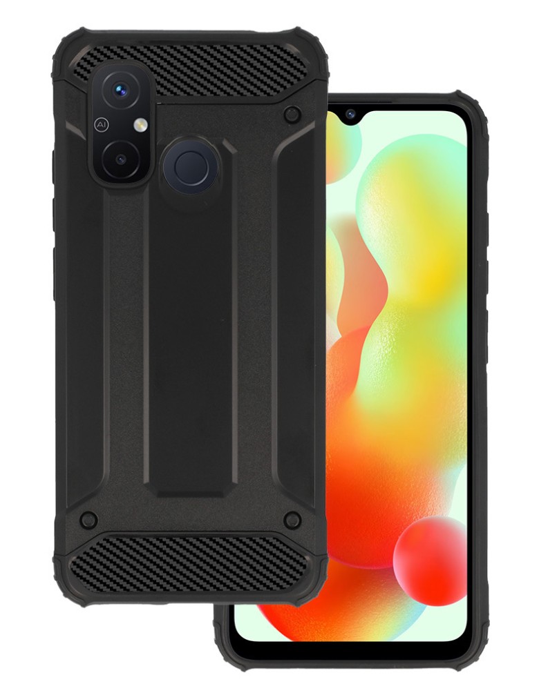 POWERTECH θήκη Armor Carbon MOB-1966 για Xiaomi Redmi 12C/11A, μαύρη