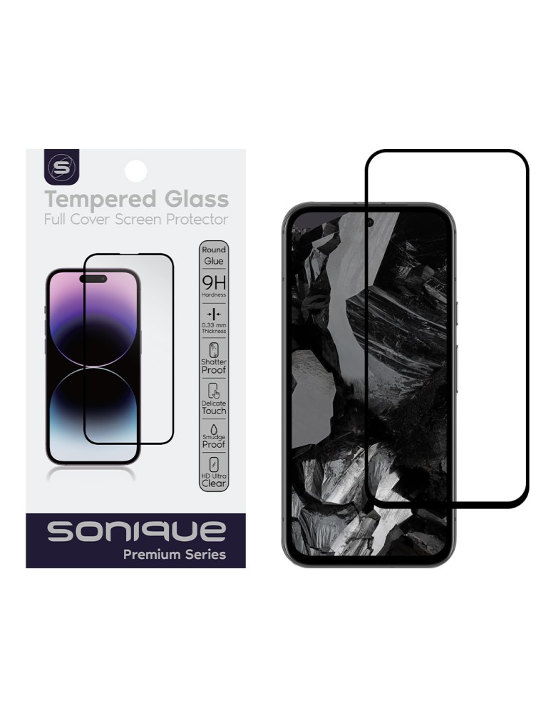 Hardy Glass Sonique Premium Series HD Full Cover 9H Google Pixel 8a 5G Μαύρο