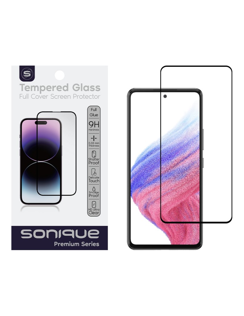 Hardy Glass Sonique Premium Series HD Full Cover 9H Samsung Galaxy A51 / Galaxy A53 5G Μαύρο