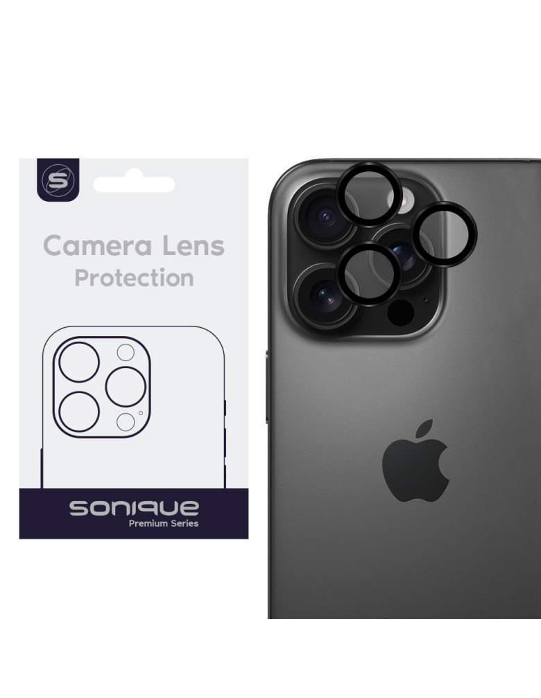 Camera Protection Sonique Lens Pro Apple iPhone 16 Pro / iPhone 16 Pro Max Black