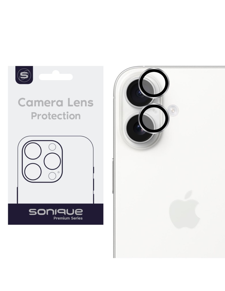 Camera Protection Sonique Lens Pro Apple iPhone 16 / iPhone 16 Plus Silver