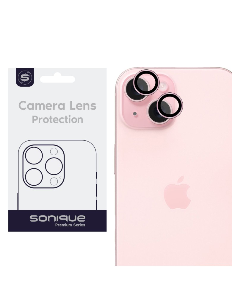 Camera Protection Sonique Lens Pro Apple iPhone 15 / iPhone 15 Plus Pink